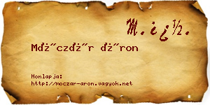 Móczár Áron névjegykártya